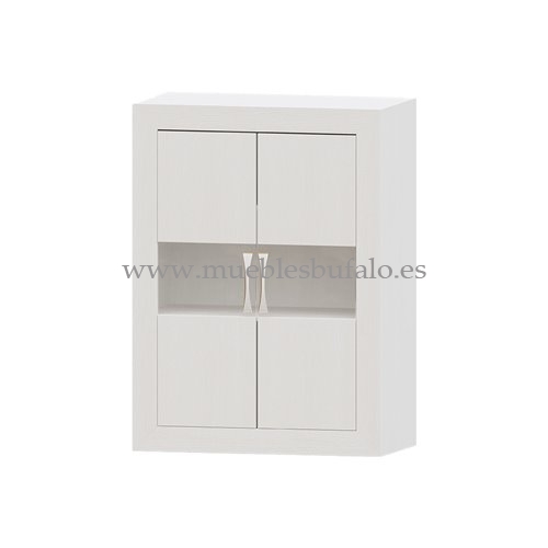 Sinfonier Blanco 5 cajones Niza tirador standar, 53x110x42 cm Blanco